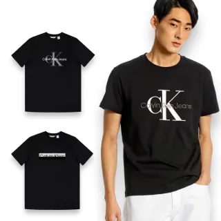 【Calvin Klein 凱文克萊】CK 男生 短袖T恤 經典LOGO 黑色 男款 短TEE(CK 男生 短TEE 短袖)