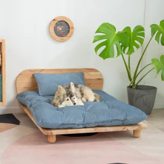 【生活工場】自然簡約生活附枕墊寵物床
