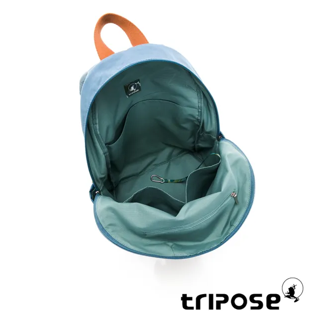 【tripose】CUBI微皺尼龍輕量後背包-大(湖畔藍)