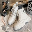 【SOFE MORE】白靴馬丁靴 白色短靴 黑靴 短靴 馬丁靴 機車靴(白靴)