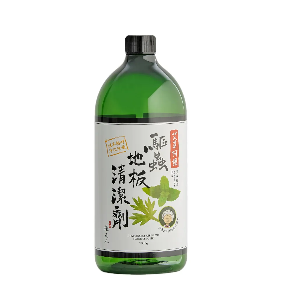 【植夫人】艾草阿嬤-驅蟲地板清潔劑（艾草薄荷）(1000ml、驅蟲、除穢)