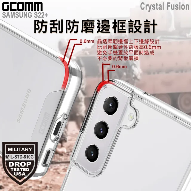 【GCOMM】三星 S22+ 晶透軍規防摔殼 Crystal Fusion(三星 Galaxy S22+)