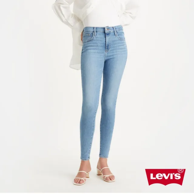 【LEVIS 官方旗艦】女 720高腰超緊身窄管/超彈力牛仔長褲/淺藍色水洗/天絲棉 及踝款 熱賣單品 52797-0357