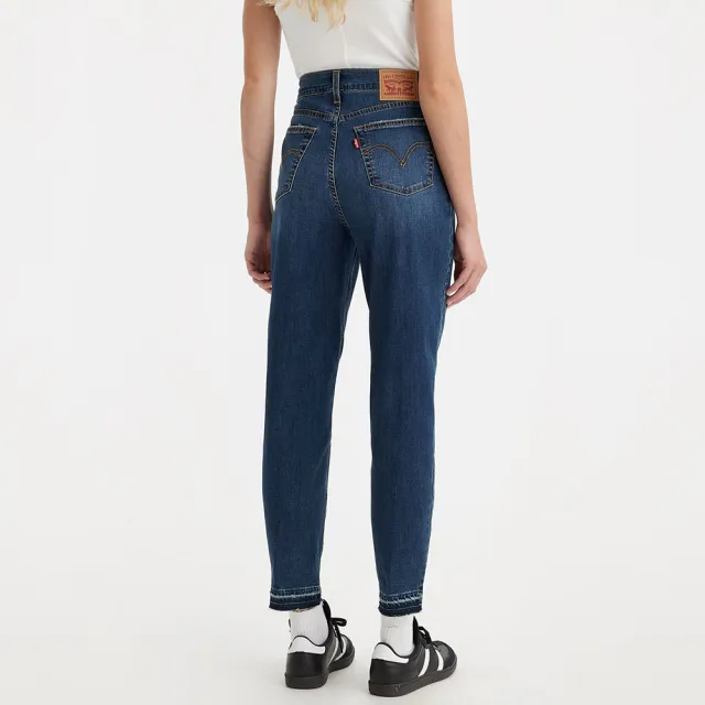 【LEVIS】女款 上寬下窄 高腰修身窄管牛仔長褲 Performance Cool 熱賣單品 85873-0112