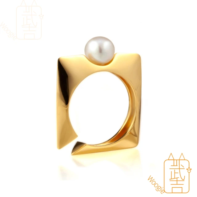 Woogie武吉珠寶 設計師創作法式純銀珍珠戒指折扣推薦