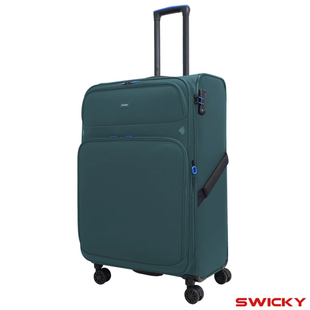 SWICKY 28吋復刻都會系列旅行箱/布面行李箱/布箱(湖水綠)