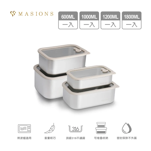 MASIONS 美心 PREMIUM 可微波 皇家316不鏽