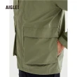 【AIGLE】男 防水透氣風衣(AG-3P132A070 綠色)