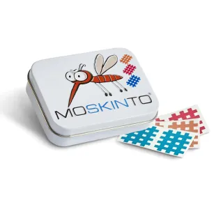 【德國MOSKINTO】魔法格醫療用貼布 三色鐵盒款(42貼/盒 未滅菌/蚊蟲叮咬/止癢/消腫)