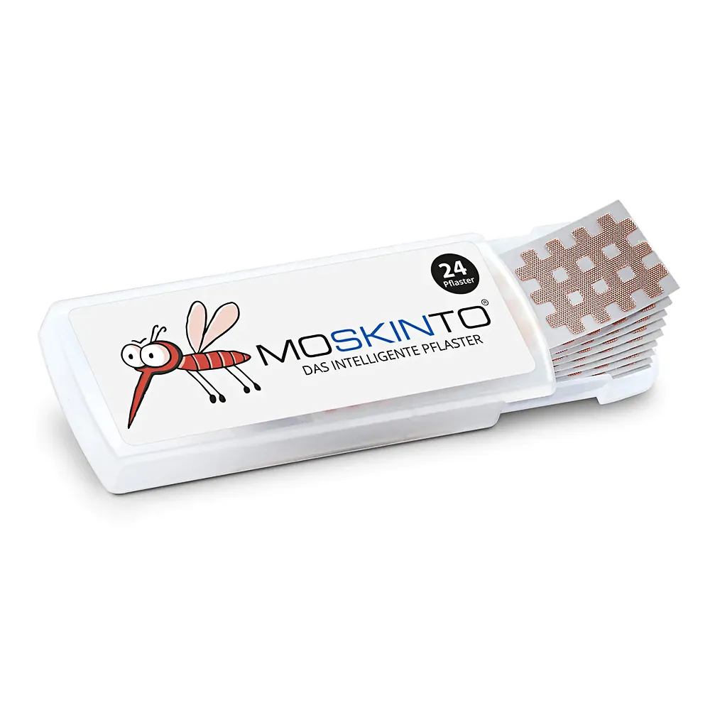 【德國MOSKINTO】魔法格醫療用貼布 便攜款1盒(24貼/盒 未滅菌/蚊蟲叮咬/止癢/消腫)