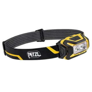 【法國 Petzl】ARIA 2R 超輕量頭燈600流明.含鋰電池.IPX67防水.LED頭燈.電子燈(E071AA00 黑黃)