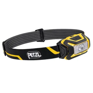 【法國 Petzl】ARIA 1 超輕量頭燈350流明.IPX67防水.LED頭燈.電子燈(E069AA00 黑黃)