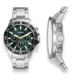 【FOSSIL】男生 手錶 Bannon 日曆三眼顯示 男錶 水鬼造型 不鏽鋼(BQ2492)