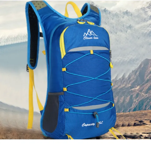 【May Shop】輕量 露營 健行登山 自行車雙肩 減壓後背包