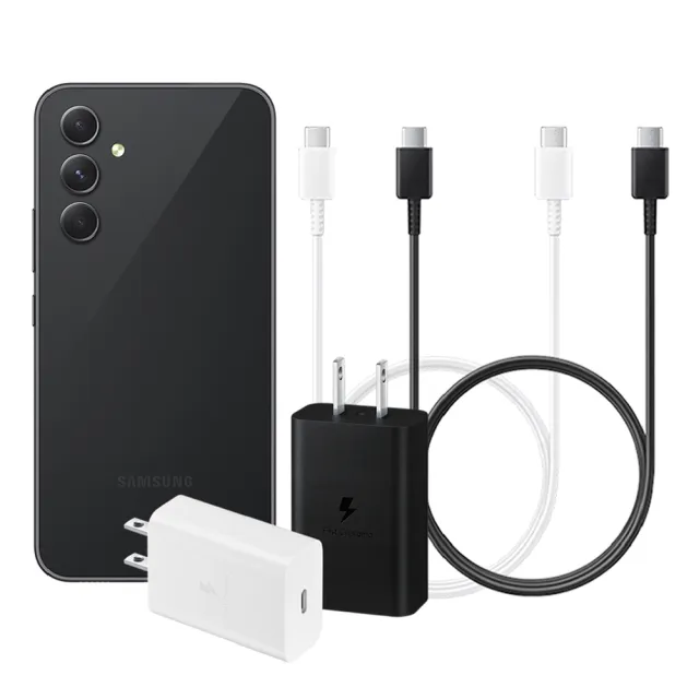 【Samsung 三星】原廠 15W Type C快充頭 + 雙Type C線組 EP-T1510 / 支援A系列(盒裝公司貨)