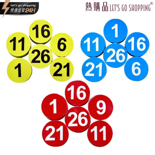 【LGS 熱購品】數字磁鐵 1-30號 厚度2mm 環保磁鐵 共3色(磁鐵/數字磁鐵/磁貼/數字磁貼)