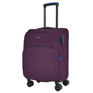 【SWICKY】19吋復刻都會系列登機箱/旅行箱/布面行李箱/布箱(紫)