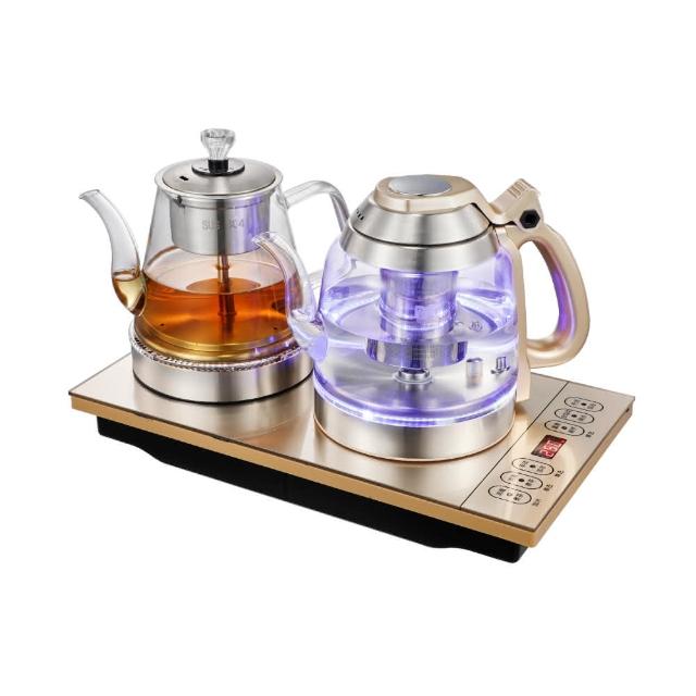 【SONGEN 松井】雙享泡自動補水品茗泡茶機/快煮壺/咖啡沖泡機/養生壺/萃取壺(SG-608TM附加PC食品級淨水桶)