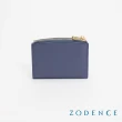 【ZODENCE 佐登司】LIZ進口牛皮弧頂鑰匙零錢包(芋藍)