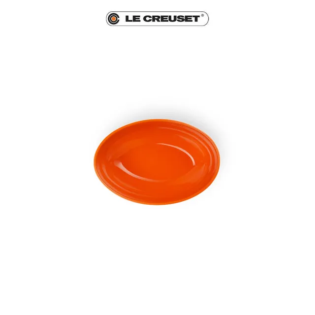 【Le Creuset】瓷器橢圓形湯碗17cm(火焰橘)