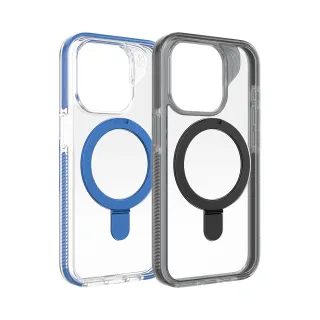 【ZAGG】iPhone 15/15 Plus/15 Pro/15 Pro Max 石墨烯防摔保護殼(聖塔克魯茲磁吸環支架款)