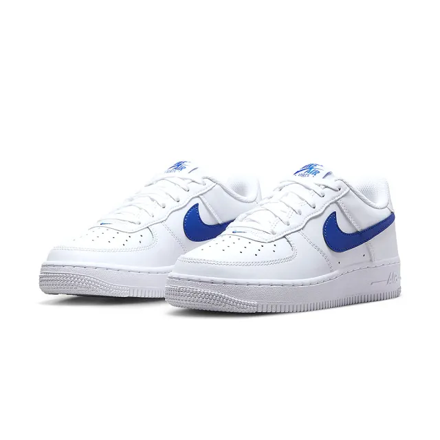 NIKE 耐吉】Air Force 1 女鞋大童白藍色AF1 經典穿搭舒適低筒運動休閒