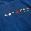 【EDWIN】江戶勝 男裝 經典日本圖騰刺繡厚長袖T恤(中古藍)