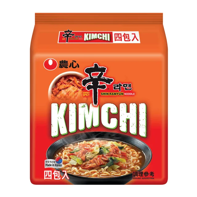 【NONG SHIM】農心辛辣白菜風味拉麵4入(480g)