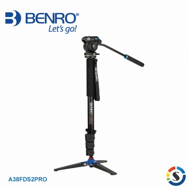 【BENRO 百諾】A38FDS2PRO 油壓雲台單腳架套組(勝興公司貨)