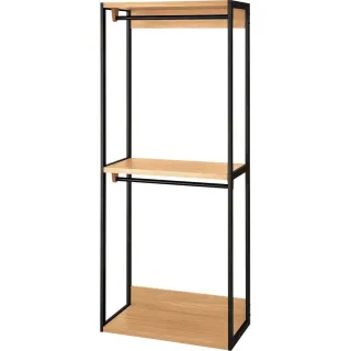 【NITORI 宜得利家居】◎開放式衣櫥 衣櫃 ATEN 80WR LBR(開放式衣櫥 衣櫃 衣櫥 ATEN)