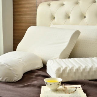 【班尼斯】經典天然乳膠枕頭(2入組) 款式任選-百萬馬來西亞製正品保證•附抗菌布套、手提收納袋(枕頭)
