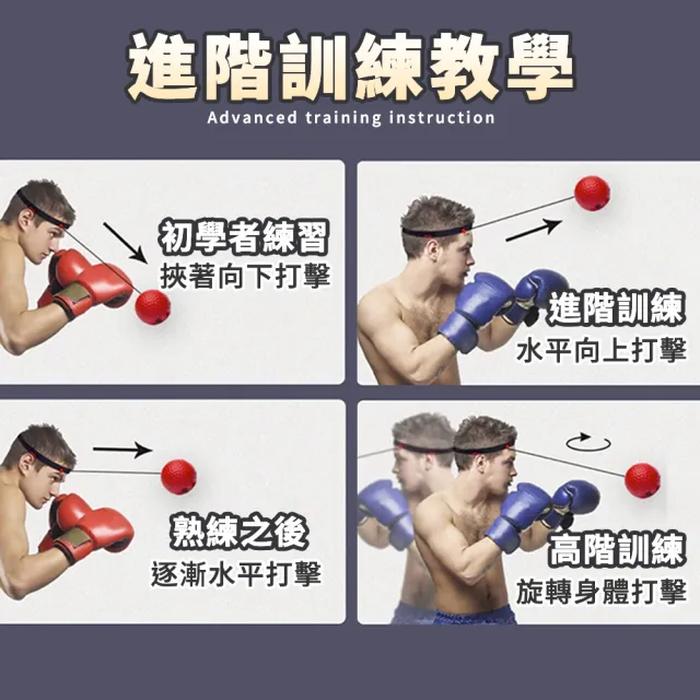 【SPORTSMAN】頭戴式拳擊反應訓練球(回力球/反應訓練)