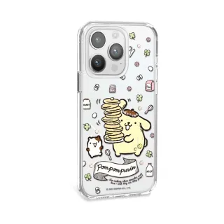 【apbs】三麗鷗 iPhone 15 Pro Max/15 Pro/15 Plus/15 輕薄軍規防摔水晶彩鑽手機殼(鬆餅布丁狗)