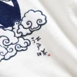 【EDWIN】江戶勝 男裝 雲朵貼布厚長袖T恤(米白色)