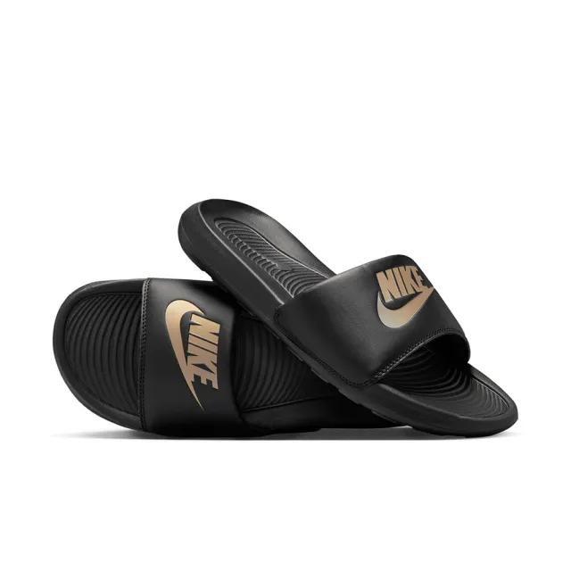 【NIKE 耐吉】拖鞋 男鞋 女鞋 運動 VICTORI ONE SLIDE 黑金 CN9675-006(3A5298)