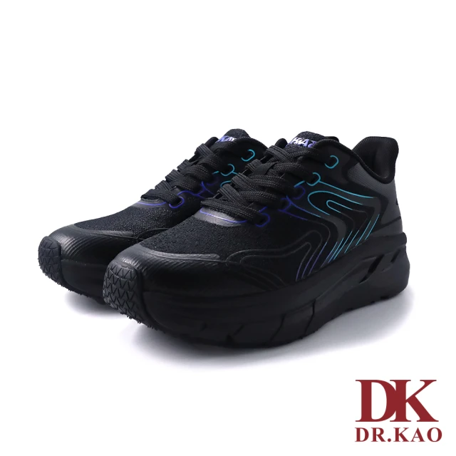 DK 高博士 流線梭織氣墊鞋 73-3156-90 黑色 推