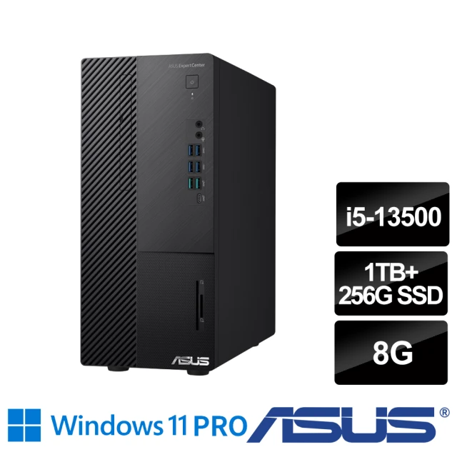 ASUS 華碩ASUS 華碩 i5十四核商用電腦(D800MDR/i5-13500/8G/1T+256G/W11P)