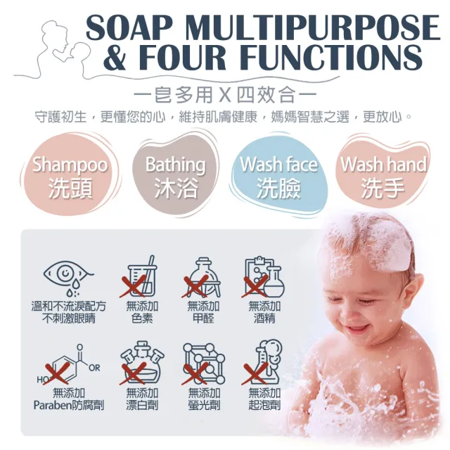 【dalan】嬰兒溫和修護潔膚皂10入(+贈2限量組)