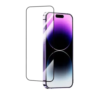 【宇宙殼】iPhone 15 Pro 強化10D電鍍黑邊滿版鋼化玻璃保護貼