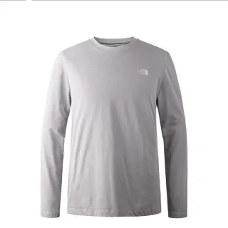 【The North Face】TNF 長袖上衣 M FOUNDATION L/S TEE - AP 男 灰(NF0A7QVDA91)