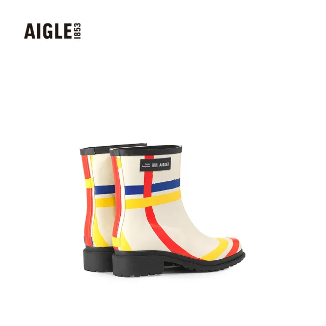 AIGLE 女 聯名中筒膠靴(AG-NR114A131 米白)