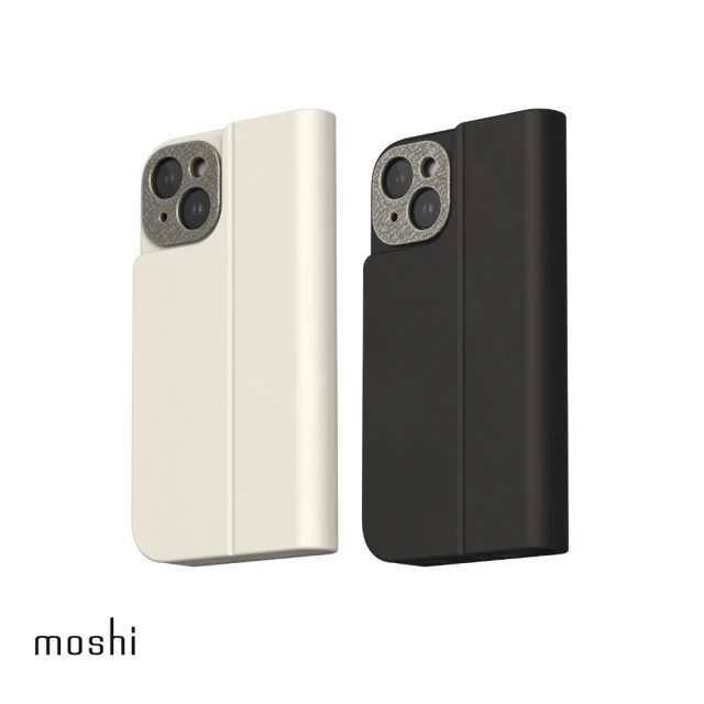 【moshi】iPhone 15 Plus Magsafe Overture 磁吸可拆式卡夾型皮套(iPhone 15 Plus)
