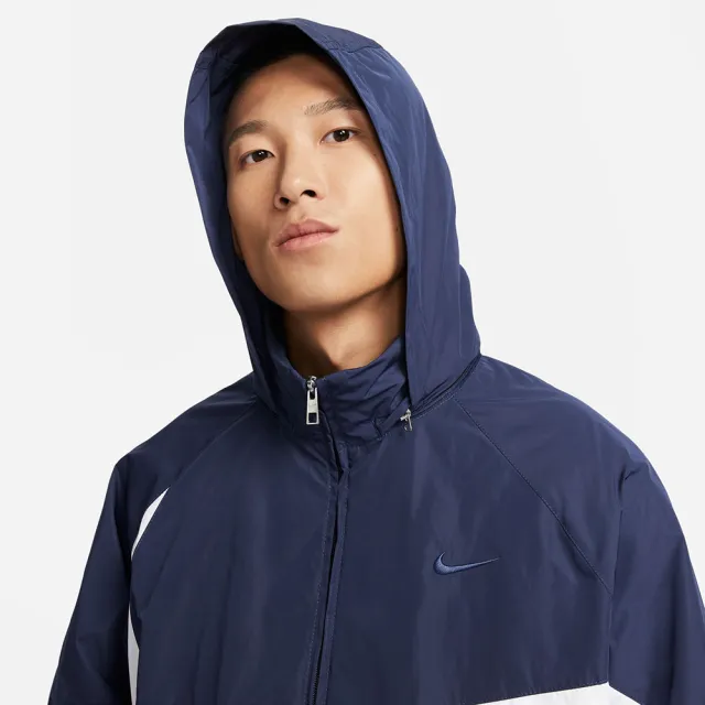 【NIKE 耐吉】外套 男款 運動外套 風衣外套 AS M NK SWOOSH WVN JKT 藍白 FB7878-410