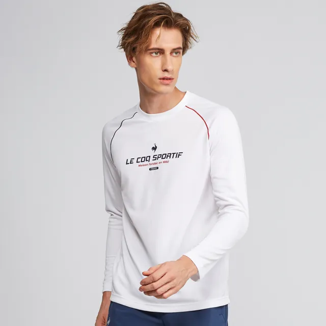 LE COQ SPORTIF 公雞】吸濕排汗運動生活長袖T恤男款-2色-LOS21801