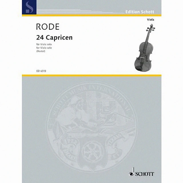 【Kaiyi Music 凱翊音樂】羅德：24首奇想曲中提琴譜 Rode 24 Caprices Etudes Viola