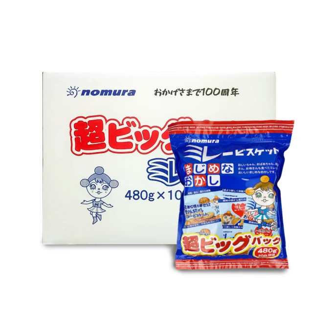 野村煎豆 買5送5-日本美樂小圓餅(30gx16包/袋-箱購組)