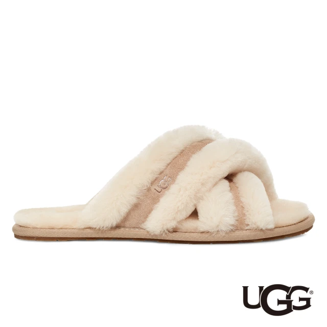 UGG 女鞋/拖鞋/懶人鞋/毛毛拖/Scuffita(沙色-UG1123572SAN)