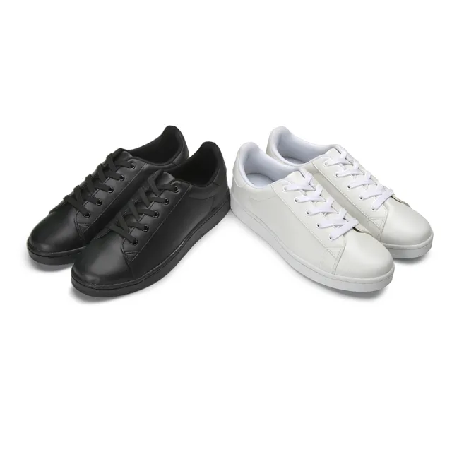 【FUFA Shoes 富發牌】復古圓頭男女休閒鞋-黑/白 1CK60/2CK60(女鞋/男鞋/休閒鞋/小白鞋/便鞋/富發)