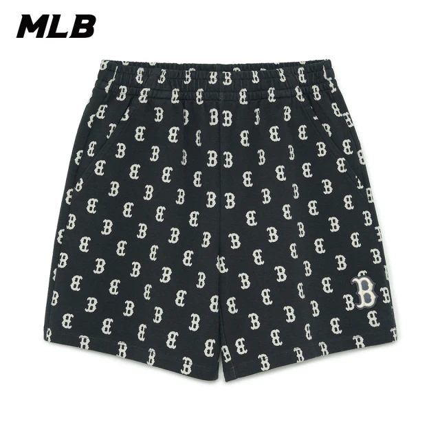 MLB 小Logo運動褲 休閒長褲 波士頓紅襪隊(3APTB