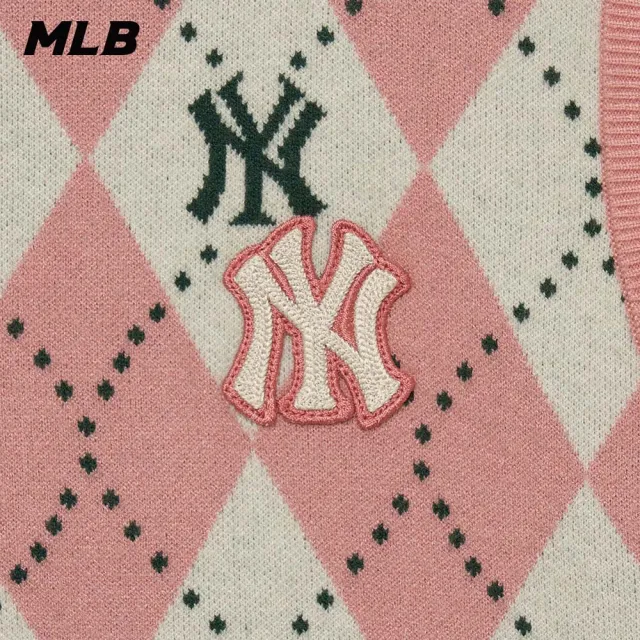 【MLB】女版針織背心 MONOGRAM系列 紐約洋基隊(3FKPM0334-50PCS)